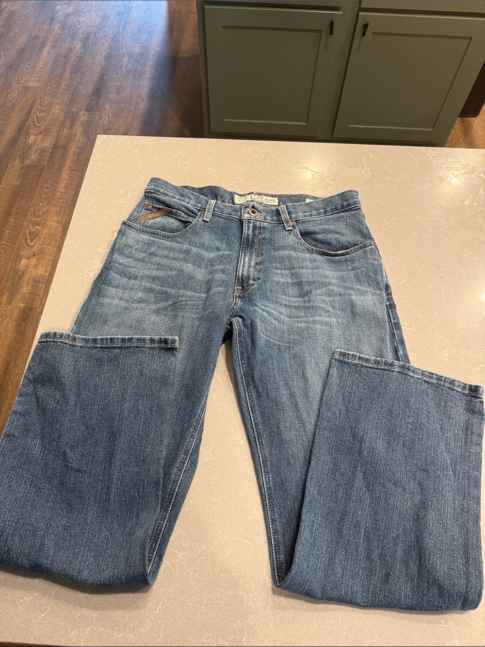 Ariat M4 Relaxed Boot Cut Jeans in Blue 33x32